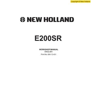 New Holland E200SR Excavator Service Manual