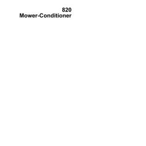 John Deere 820 Mower Conditioner Service Manual