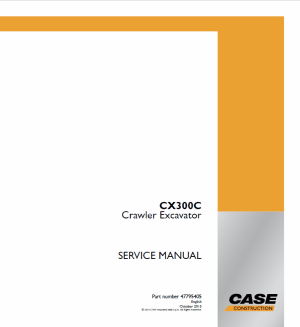 Case CX300C Crawler Excavator Service Manual