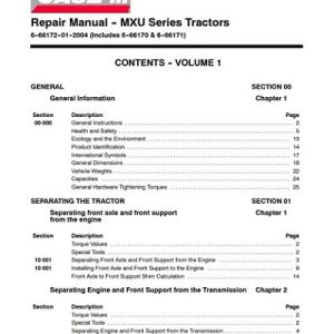 Case IH MXU 100,110,125,135,115 Service Manual