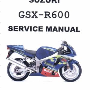 2001-2002 Suzuki GSXR600, GSX-R600 Service Manual