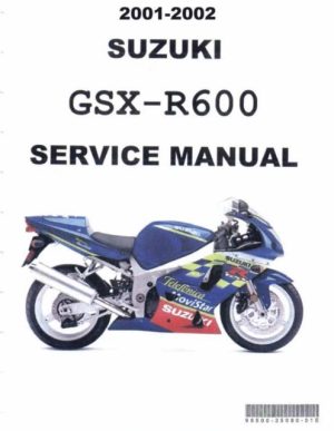 2001-2002 Suzuki GSXR600, GSX-R600 Service Manual