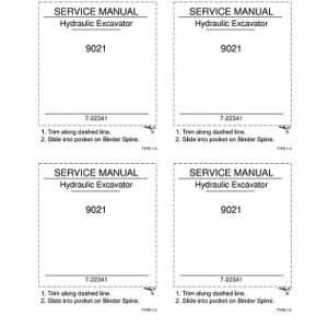 Case 9021 Hydraulic Excavator Service Manual