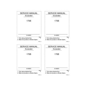 Case 170B Crawler Excavator Service Repair Manual