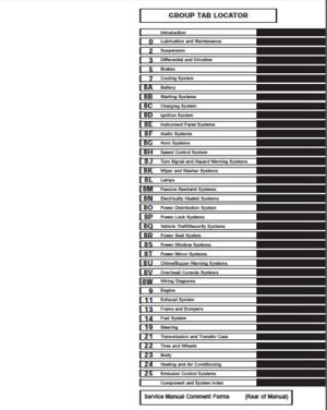 2000 Dodge Durango Service Repair Manual