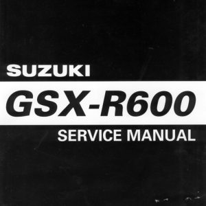 2004 Suzuki GSX-R600 Service Manual