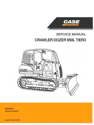 CASE 650L Tier3 Crawler Dozer Service Repair Manual