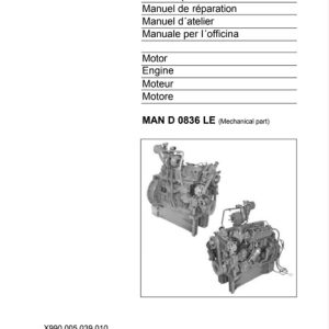 Fendt Man D 0836 Le Engine Workshop Service Manual