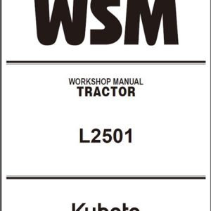 Kubota L2501 Tractor Workshop