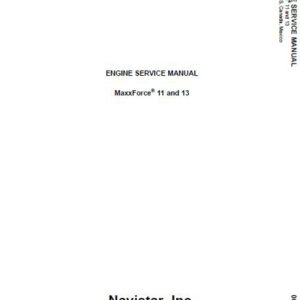 Navistar MaxxForce 11 and 13 Engine Diesel Engine Service Manual