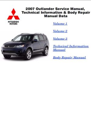 Mitsubishi Outlander 2007 Service Repair Manual