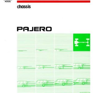 Mitsubishi Pajero 2001 Workshop Manual