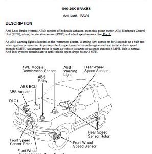 Toyota RAV4 1996-1999 Service Repair Manual