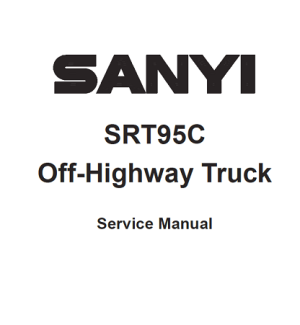 SANY SRT95C Off-Highway Truck Service Manual