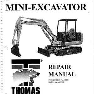 Thomas T35 S Mini Excavator Service Manual