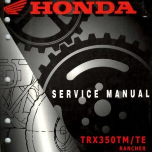 Honda TRX350TM Rancher Service Repair Manual