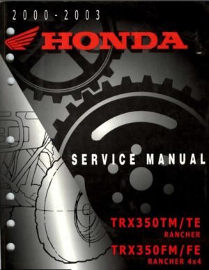 Honda TRX350TM Rancher Service Repair Manual