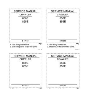 Case 850E, 855E Crawler Dozer Service Manual