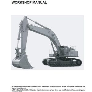 New Holland E805 Crawler Excavator Workshop Service Manual