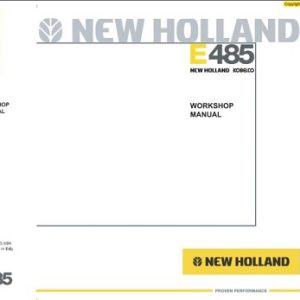 New Holland Kobelco E485 Crawler Excavator Service Manual