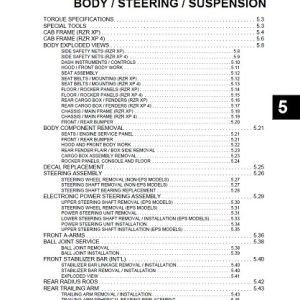 2013 Polaris RANGER RZR XP 900 RZR XP4 900 Service Manual