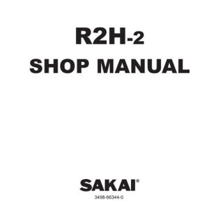 Sakai R2H-2 Roller Service Shop Manual