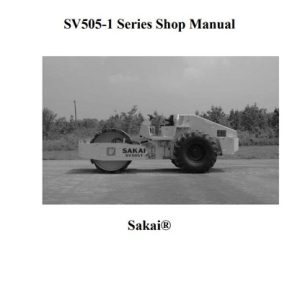 Sakai Series SV505-1 Full Shop Manual