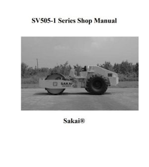 Sakai Series SV505-1 Full Shop Manual