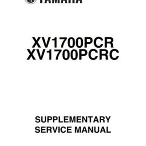 Yamaha XV1700 Service Manual
