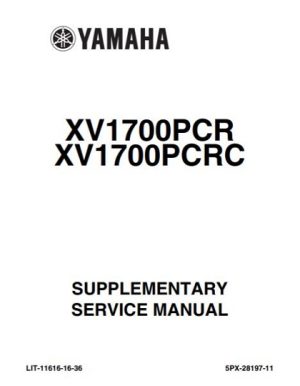 Yamaha XV1700 Service Manual