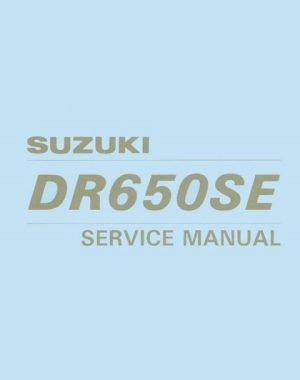 1996-2002 Suzuki DR650SE Service Manual