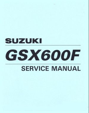 1999-2001 Suzuki GSX600F Service Manual