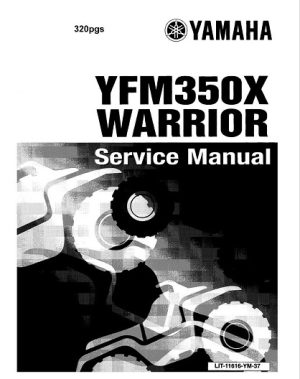 Yamaha YFM350X Warrior Service Repair Manual