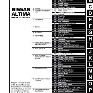 2015 Nissan Altima Service Manual