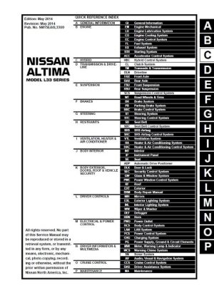 2015 Nissan Altima Service Manual