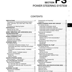 2004 Nissan Maxima Service Manual