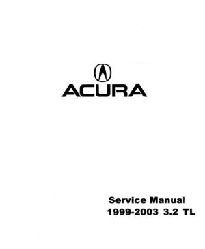 Acura 3.2L TL Service Manual 1999- 2003