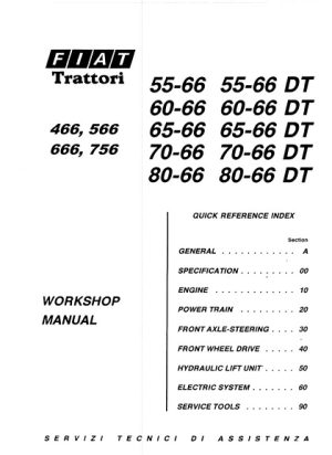 Fiat 466, 566, 666, 766 Tractor Workshop Manual