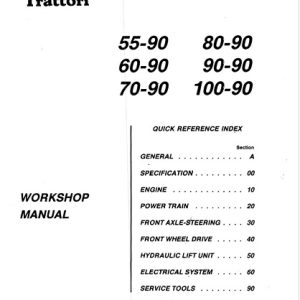 Fiat 55-90, 60-90, 70-90, 80-90, 90-90 ,100-90 Tractor Workshop Manual