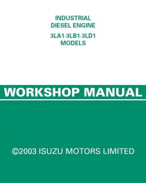 Isuzu Diesel Engine 3LA1, 3LB1, 3LD1 Workshop Manual