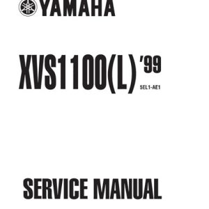 Yamaha XVS1100L, LC V-Star 1100 Service Manual 1999-2000