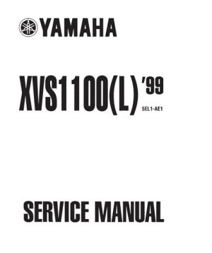 Yamaha XVS1100L, LC V-Star 1100 Service Manual 1999-2000