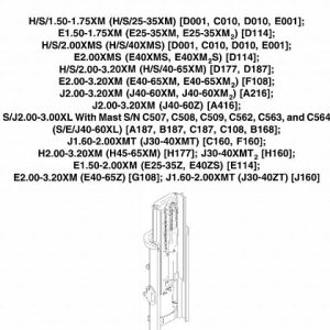 Hyster D010 (S25XM, S30XM ,S35XM ,S40XMS) Forklift Service Manual
