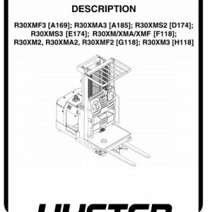 Hyster E174 (R30XMS3) Forklift Service Repair Manual