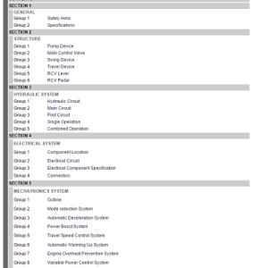 Hyundai R220NLC-9A Crawler Excavator Service Manual