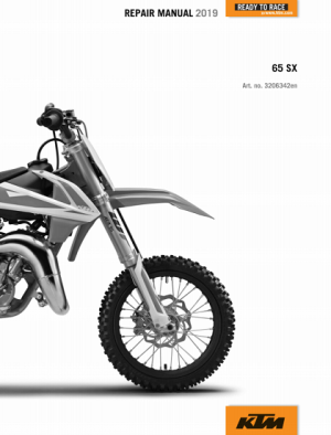 2019 KTM 65 SX Service Manual