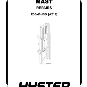 Hyster A219 Forklift Service Manual