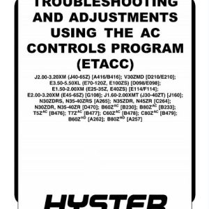 Hyster J160 Forklift Service Manual