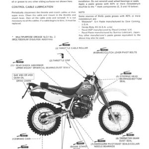 1985-1990 Honda XR600R Service Manual