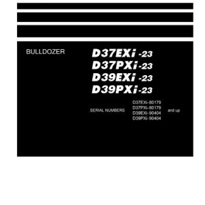 Komatsu D37EXI-23, D37PXI-23, D39EXI-23, D39PXI-23 Bulldozer Service Manual